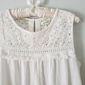 NWT Max Studio Cotton Gauze Sleeveless Blouse Sz M